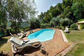 Toskana - Ferienhaus Nr. 1097 mitten in der Natur mit Pool, grossem und eingezäuntem Garten für 1 - 5 (6) Personen