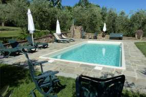 Toscana - zwei Ferienhäuser mit Pool mit grossem eingezäuntem Grundstück in sehr schöner Lage für 6 + 5 (11) Personen (Nr. 1086B bis 6 Personen)