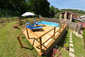 Toskana - Ferienwohnung Nr. 1191 mit eigenem Garten, Pergola und Pool in sehr schöner Lage für 1 - 3 Personen