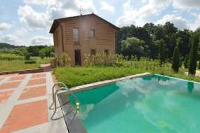 Toscana - Modernes Ferien-Rustico Nr. 1069 mit grossem Pool und Pooltreppe in sehr schöner Lage für 1 - 4 (5) Personen zum Alleinbewohnen